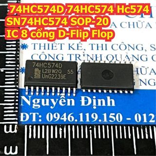 5 con 74HC574D 74HC574PW 74HC574 HC574 SN74HC574 SOP-20 / TSSOP-20 IC 8 cổng D-Flip Flop kde1524