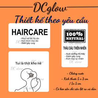 Tem nhãn dán in theo nhu cầu, sticker niêm phong có keo dán túi giấy, thùng carton, gói hàng, meme cảm ơn thank you