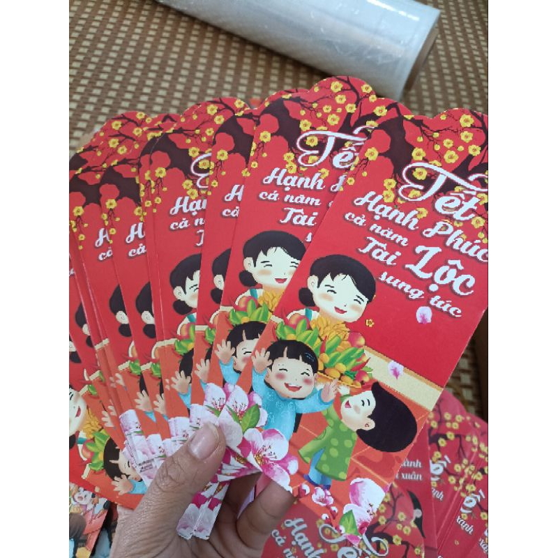 Lì xì tết - Combo 10 bao lì xì tết mẫu ngẫu nhiên