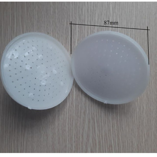 Búp sen tắm nhựa, bông sen tắm nhựa màu trắng răng trong 21mm