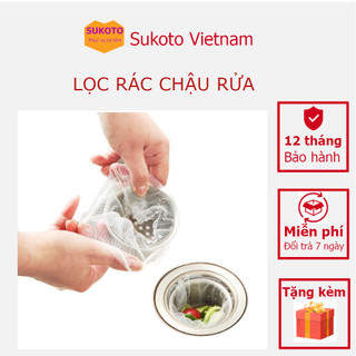 Combo 100 túi lọc rác bồn rửa chén bát, túi lưới lọc rác chậu rửa chén bát, bọc đựng rác bồn rửa chén bát