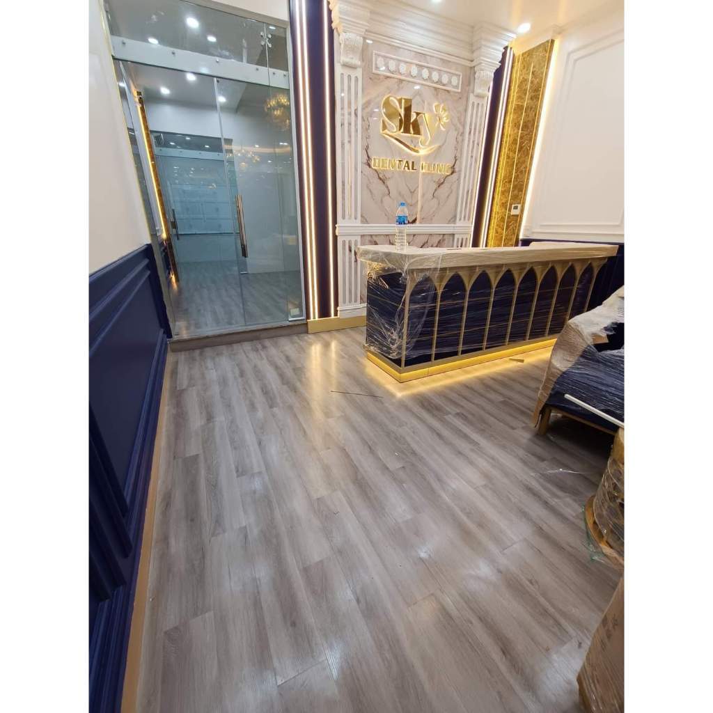 Sàn Nhựa Giả Gỗ Cao Cấp Có Keo Dán Siêu Dính Độ Dày 2mm