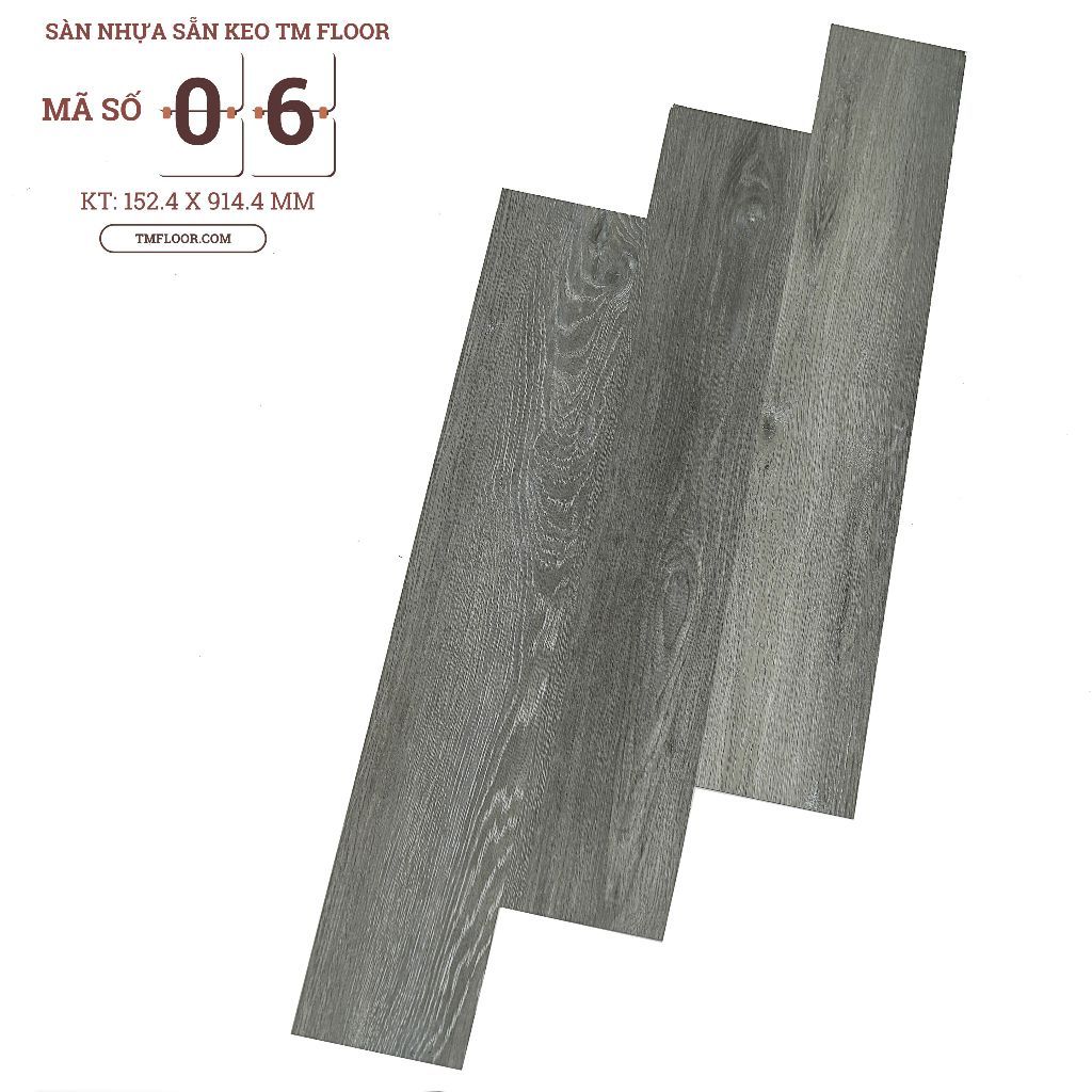 Sàn Nhựa Giả Gỗ Cao Cấp Có Keo Dán Siêu Dính Độ Dày 2mm
