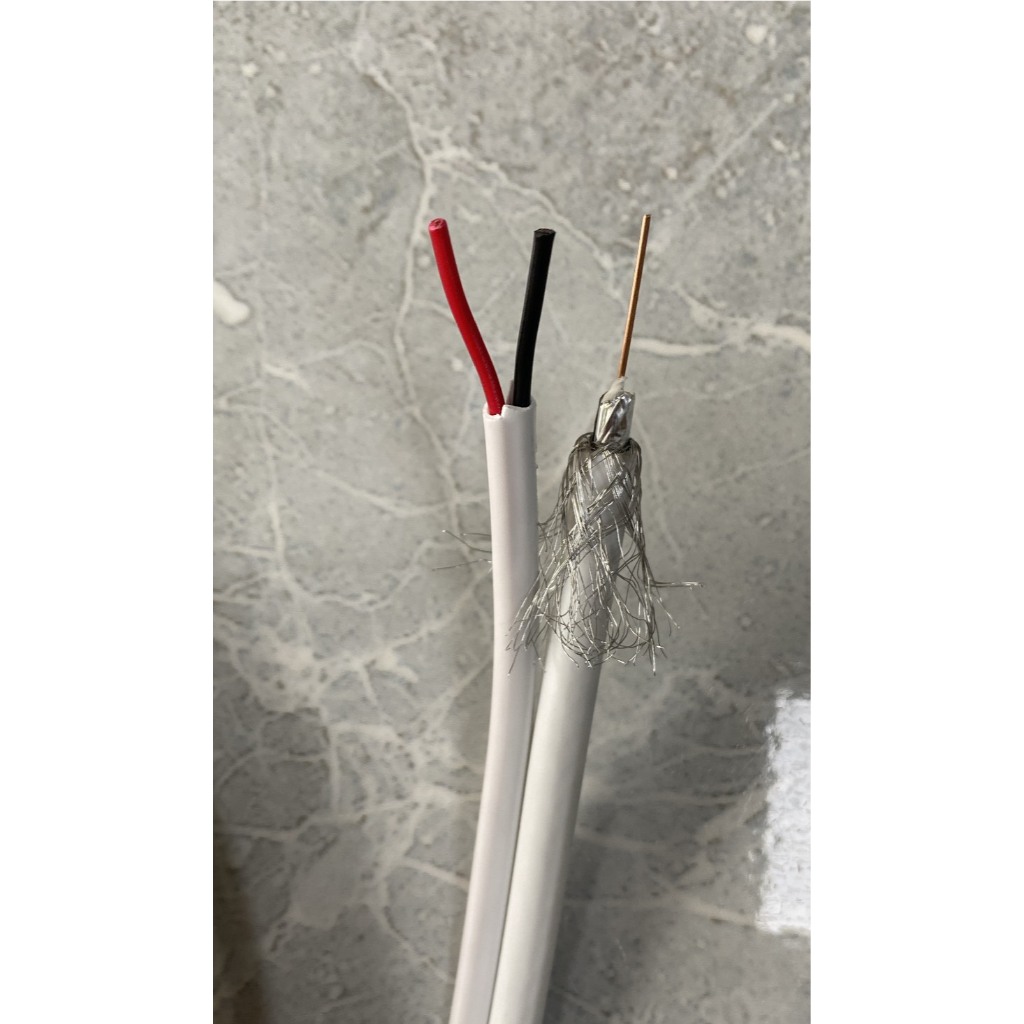 Cáp đồng trục SINO có bọc bạc chống nhiễu, dây cáp dùng để kết nối tín hiệu camera, dây cáp có lõi đồng nguyên chất