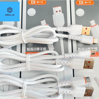 CÁP SẠC NHANH BYZ 1M,Model: BC-151: USB-IPHOON, TYPE C, MICRO, BẢO HANH 1 ĐỔI 1