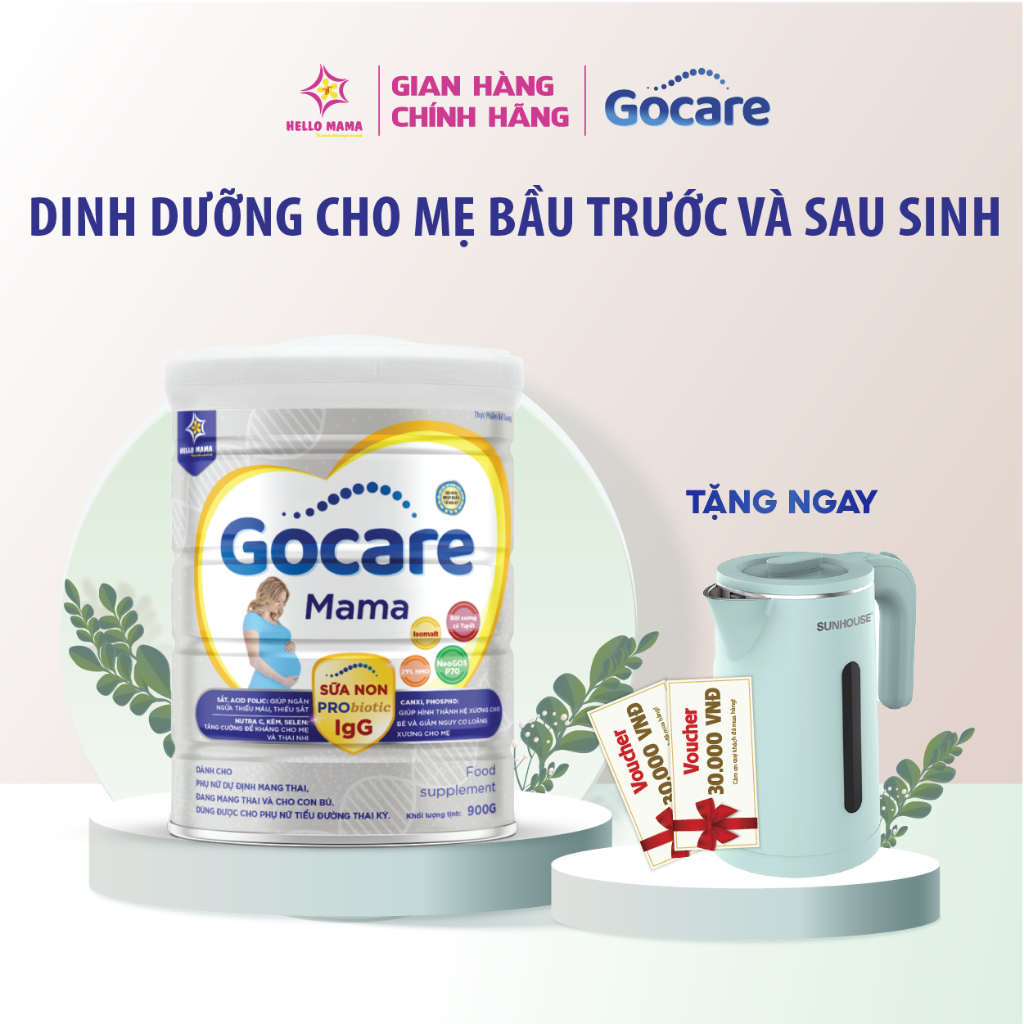 Sữa Gocare Mama Cho Phụ Nữ Mang Thai Và Cho Con Bú 900G/Hộp