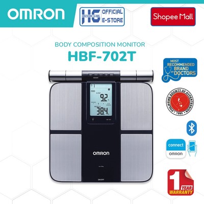 Máy Đo Thành Phần Cơ Thể OMRON HBF-702T | Phân Tích Tỷ Lệ % Mỡ Dưới Da Và Cơ Xương - Kết Nối Bluetooth Với Điện Thoại