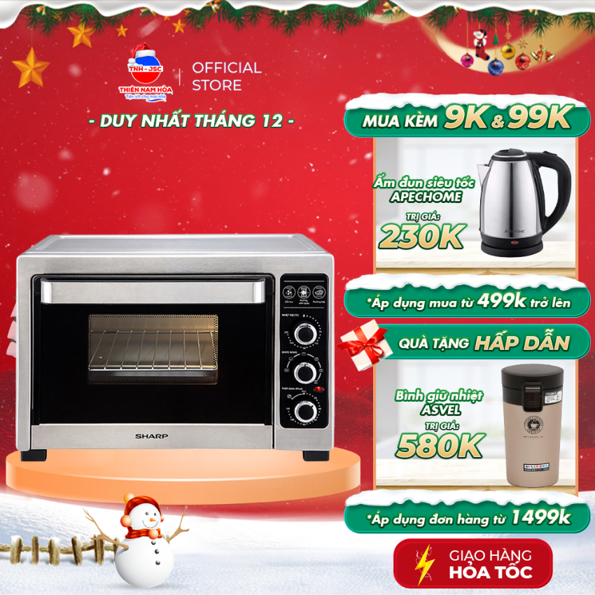 Lò nướng SHARP EO-A383RCSV-ST - Bảo hành chính hãng 12 tháng