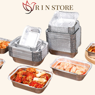 Khay Giấy Bạc Chất Liệu Nhôm Nguyên Chất 100% Combo 10 Cái Phù Hợp Với Mọi Loại Nồi Có Thể Nấu Lửa Trần Tiện Lợi RIN