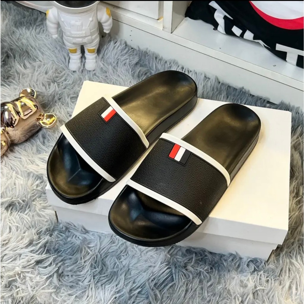 Dép Nam Nữ đẹp Thom Browne CAO CẤP vân chìm siêu nét, quai ngang thời trang trẻ thể thao cá tính