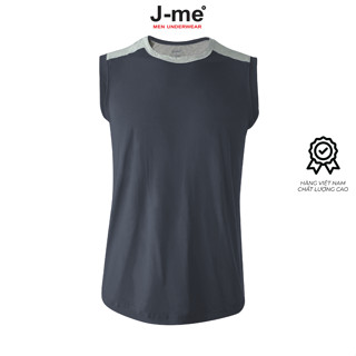 Áo thun 3 lỗ nam J-me, cổ tròn, vải cotton bambo mềm mại, an toàn với da - JMT095SH