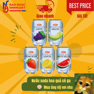 Nước ngọt Hàn Quốc OKF có ga trái cây Hàn Quốc| Sparkling soda hoa quả