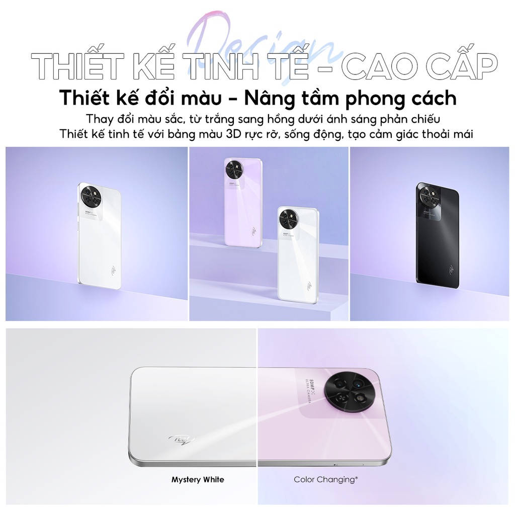 Điện Thoại Itel S23 8GB /128GB | Pin 5000mAh | 6.6 Inch | Camera 50MP - Mimall Official