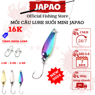 Mồi thìa lượn câu lure kim loại Japao mồi thìa lượn mini câu lure cá mương chày suối