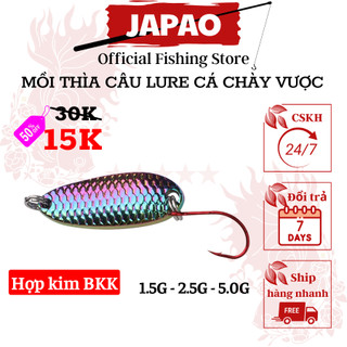 Mồi thìa lượn spoon câu lure titan Japao mồi thìa câu lure siêu nhạy câu cá chày, chẽm, măng, vược