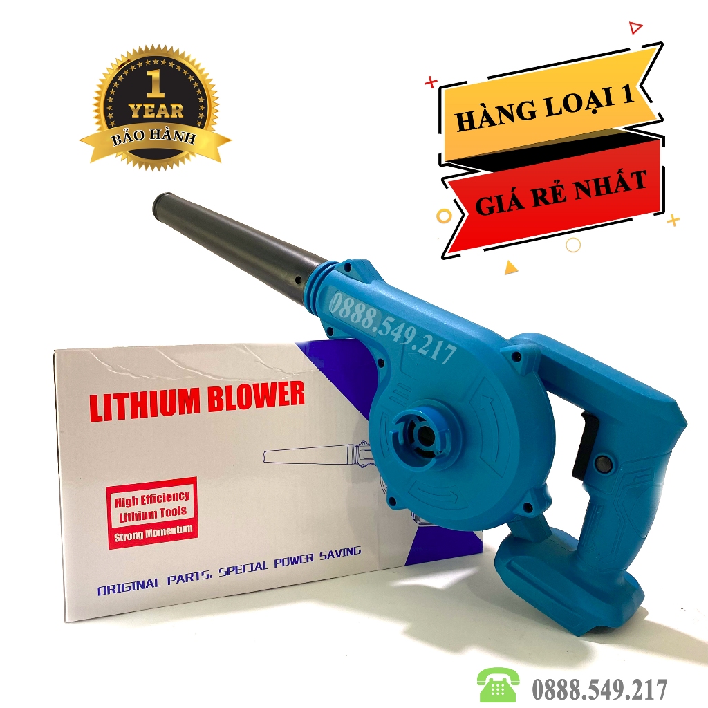 Thân Máy Hút Thổi Bụi Dùng Pin Đa Năng Chất Lượng Cực Tốt - Hàng Cty Lõi Đồng, Không Chổi Than Siêu Khỏe
