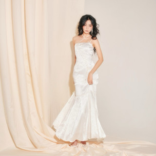 Đầm lụa dây chéo đuôi cá INTO.EIGHT thiết kế (Celeste Dress)