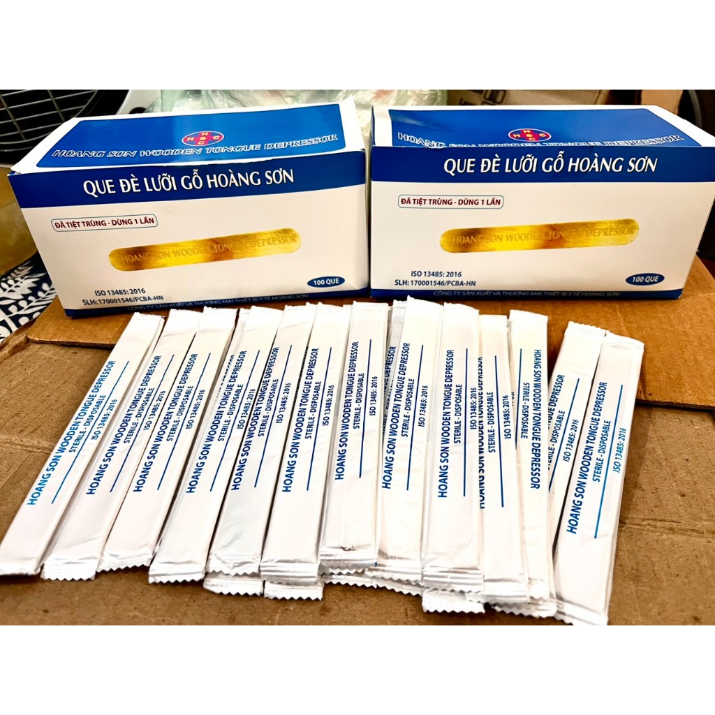 Que đè lưỡi gỗ Hoàng Sơn