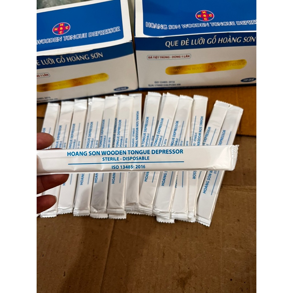 Que đè lưỡi gỗ Hoàng Sơn