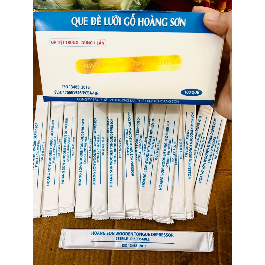 Que đè lưỡi gỗ Hoàng Sơn