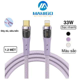 Dây cáp sạc nhanh Rockspace Z21 sạc nhanh chuẩn PD 33W dây dù dài 1.2m, bảo hành 12 tháng 1 đổi 1