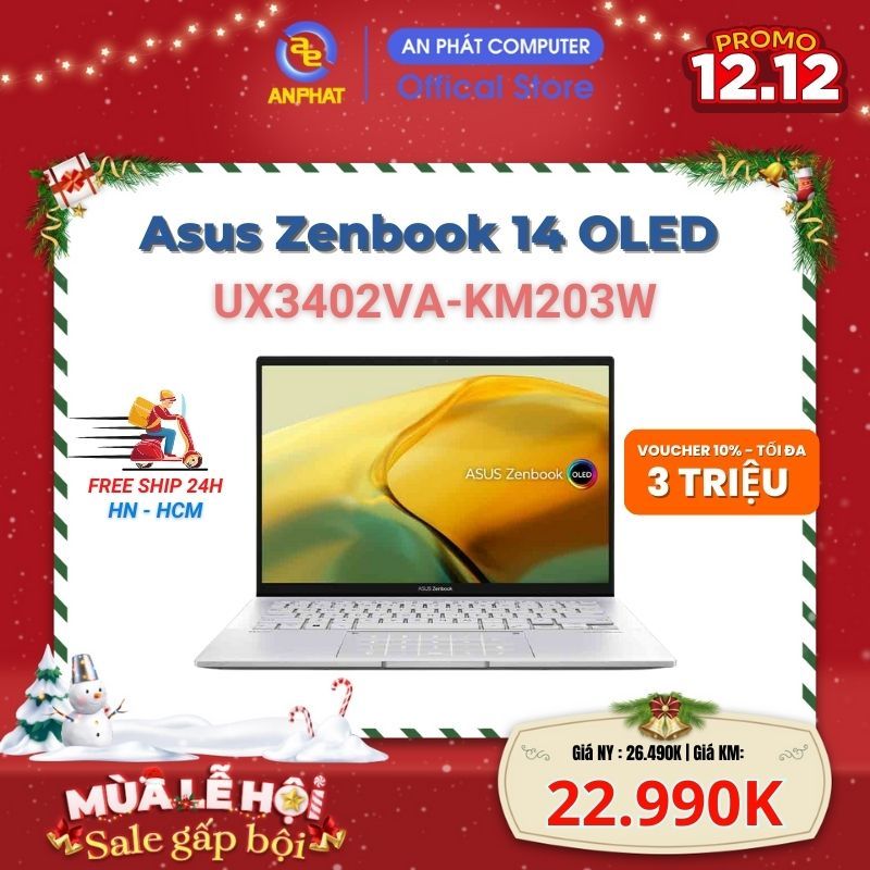 Laptop Asus Zenbook 14 OLED UX3402VA-KM203W 