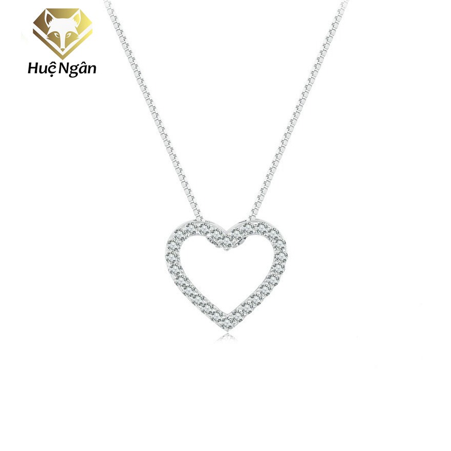 Dây chuyền bạc Ý 925 Huệ Ngân - Tim xinh PP1569