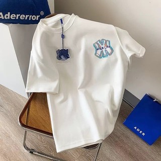 Áo thun form rộng cổ tròn logo thời trang basic hiện đại AB67