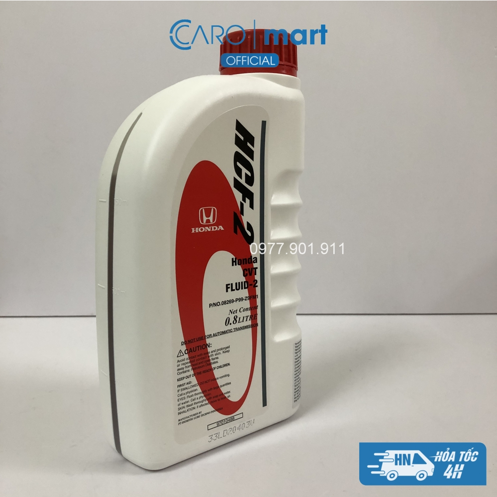 Dầu nhớt hộp số tự động vô cấp xe City, Civic, Jazz Honda HCF-2 CVT Fluid-2