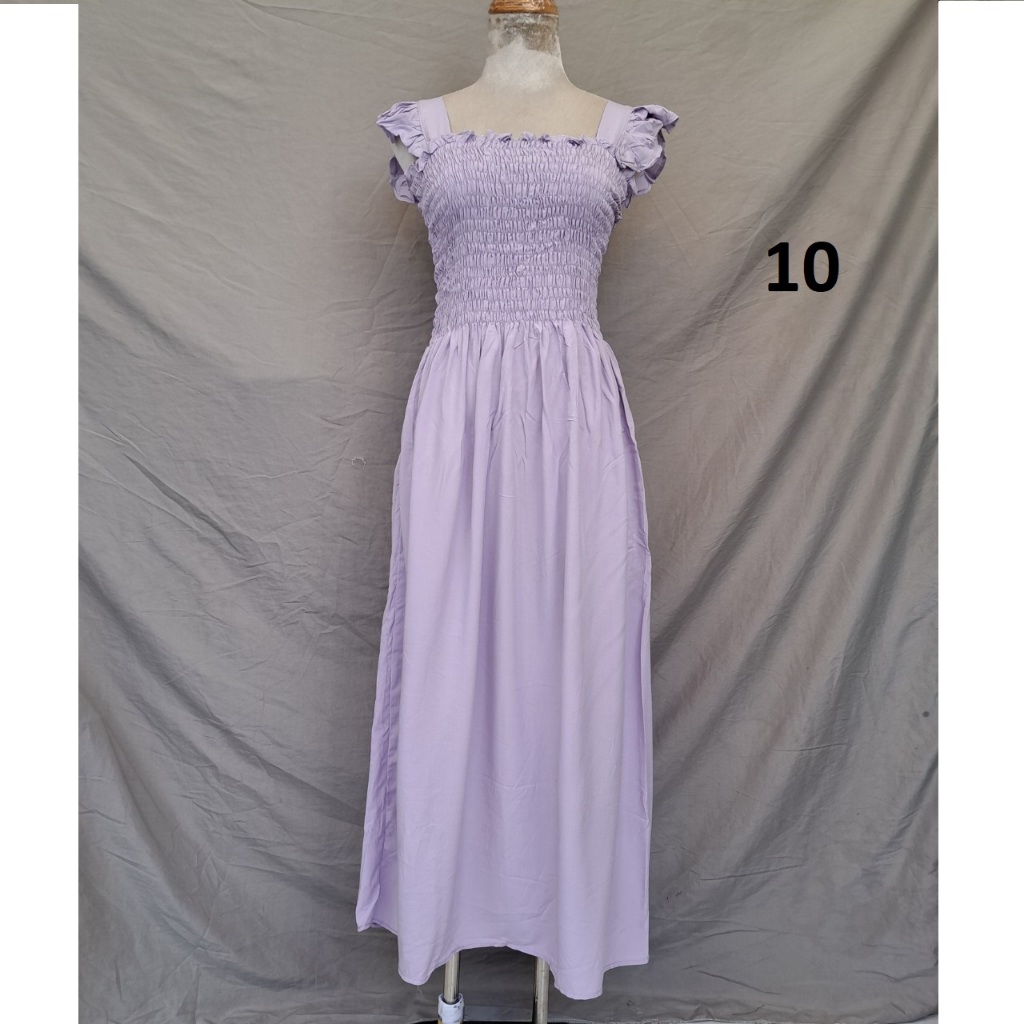 Đầm maxi cánh tiên lanh thái