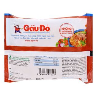 Mì Gấu Đỏ bò bít tết gói 63g