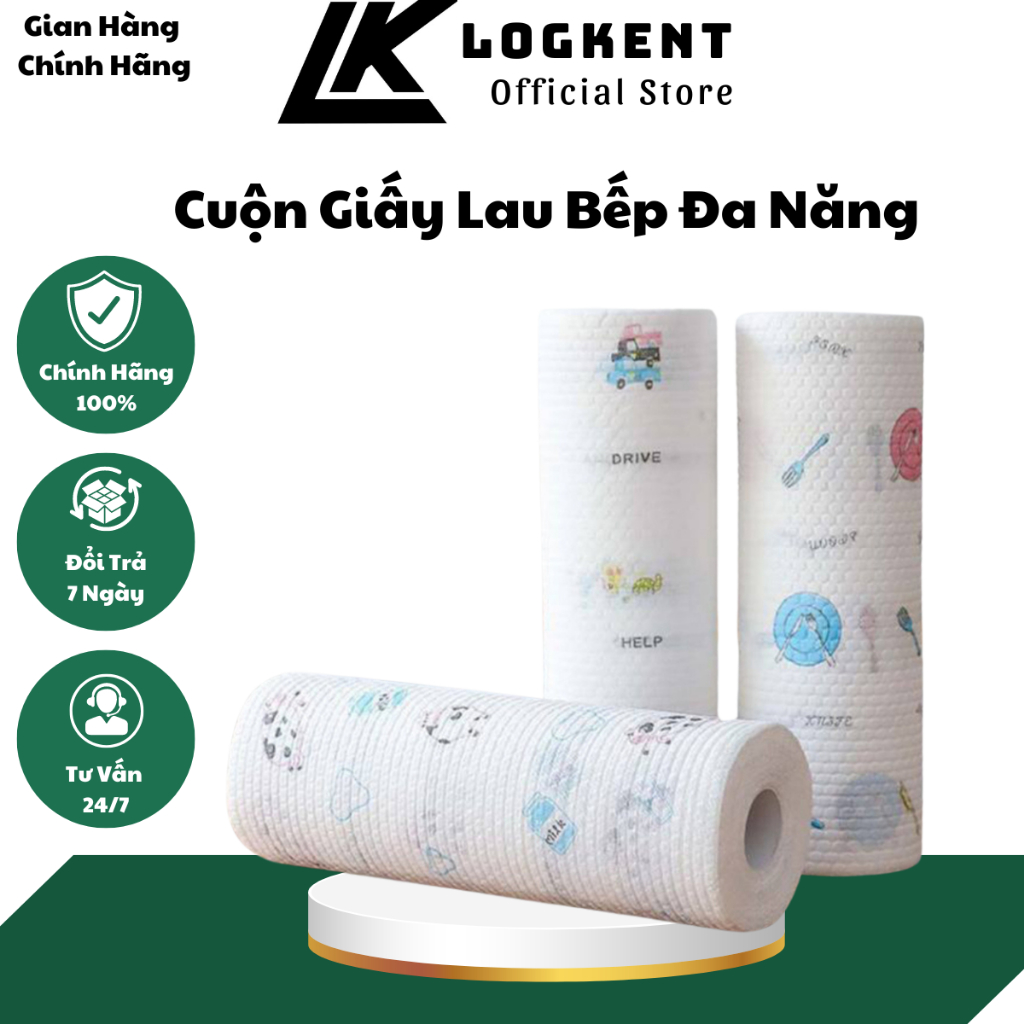 Cuộn Giấy Lau Bếp Đa Năng, Khăn Giấy Thấm Dầu Mỡ Nhà Bếp Có Thể Tái Sử Dụng, Siêu Tiện Lợi(LOGKENT)