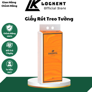 Giấy Rút Treo Tường 1280 Tờ Cheeful Tiện Lợi, Nội Địa Trung Cao Cấp 4 lớp(LOGKENT)