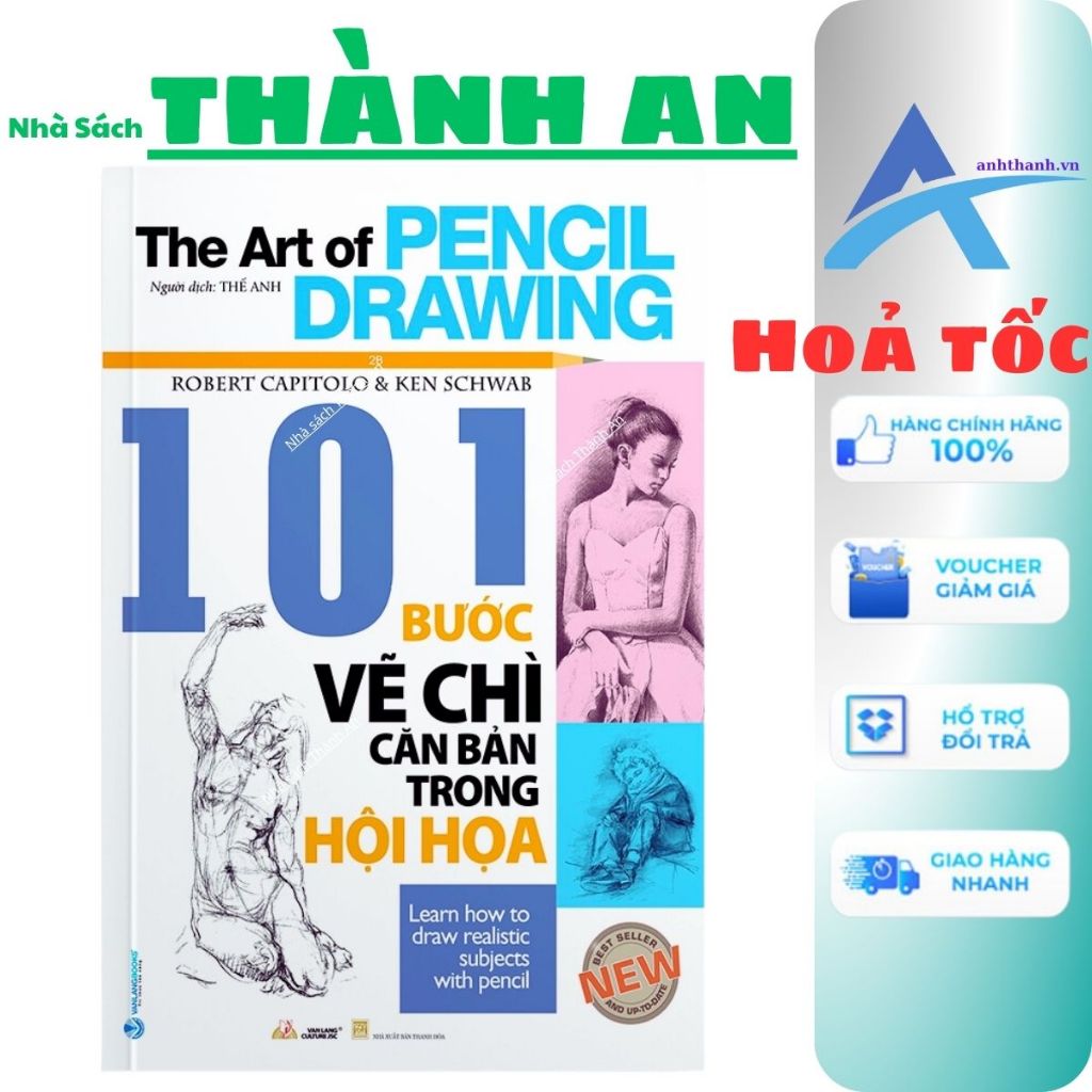 Sách - 101 Bước Vẽ Chì Căn Bản Trong Hội Họa - 2023