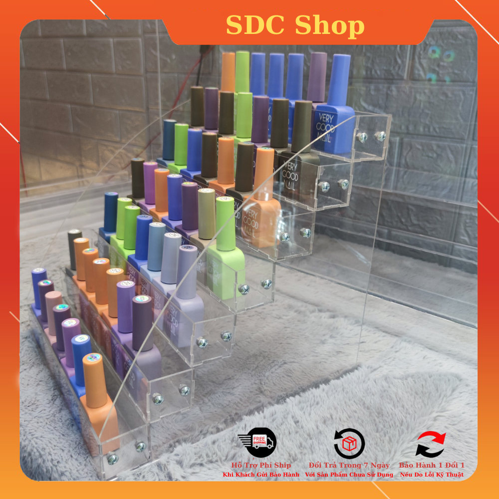 Kệ Để Sơn Nail - Kệ Đựng Sơn Nail Giá Rẻ - Kệ Trưng Bày Mica