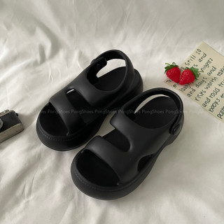 Giày Sandal nhựa đi mưa 2 quai nút bấm PongShoes- Mã 1624