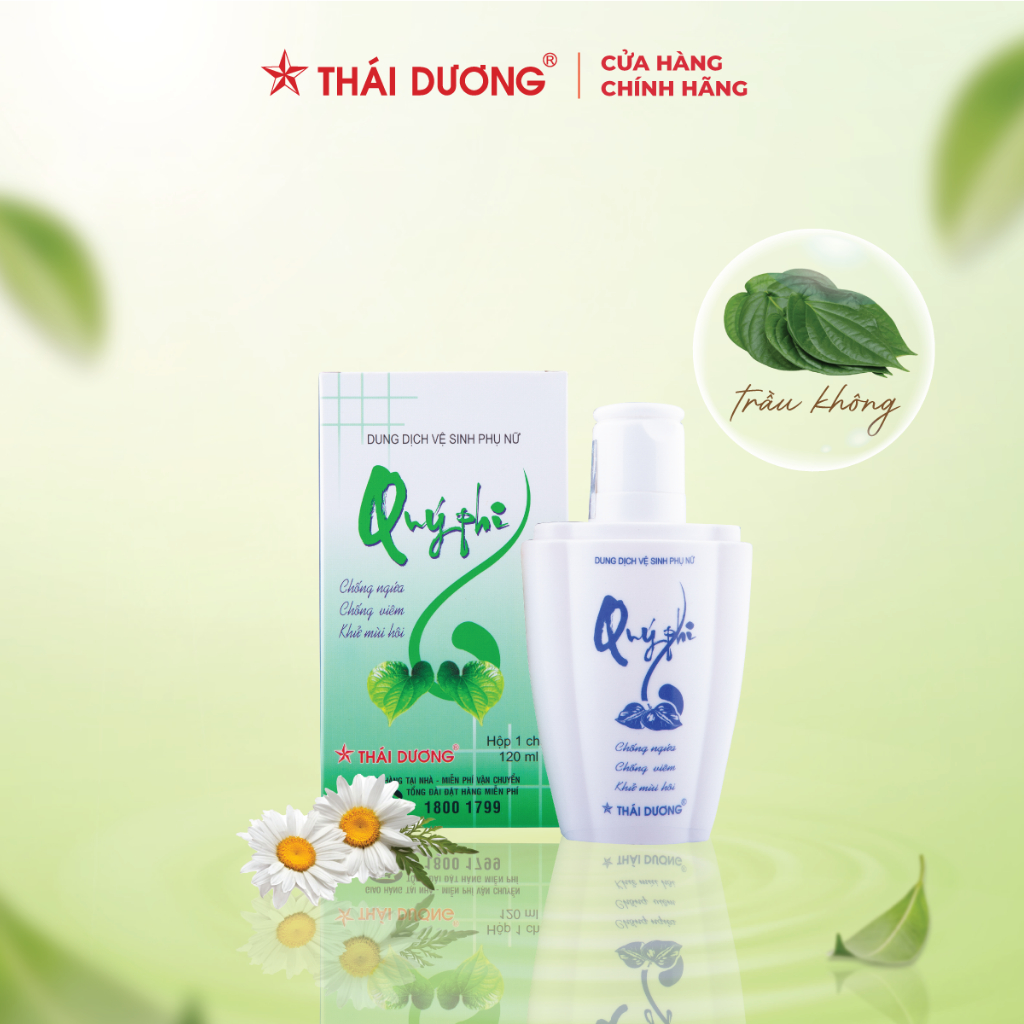 Dung dịch vệ sinh phụ nữ Quý Phi Sao Thái Dương 120ml - Sao Thái Dương