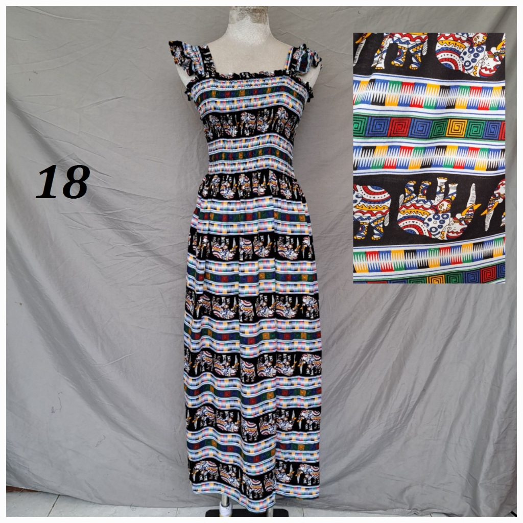 Đầm maxxi tay cánh tiên