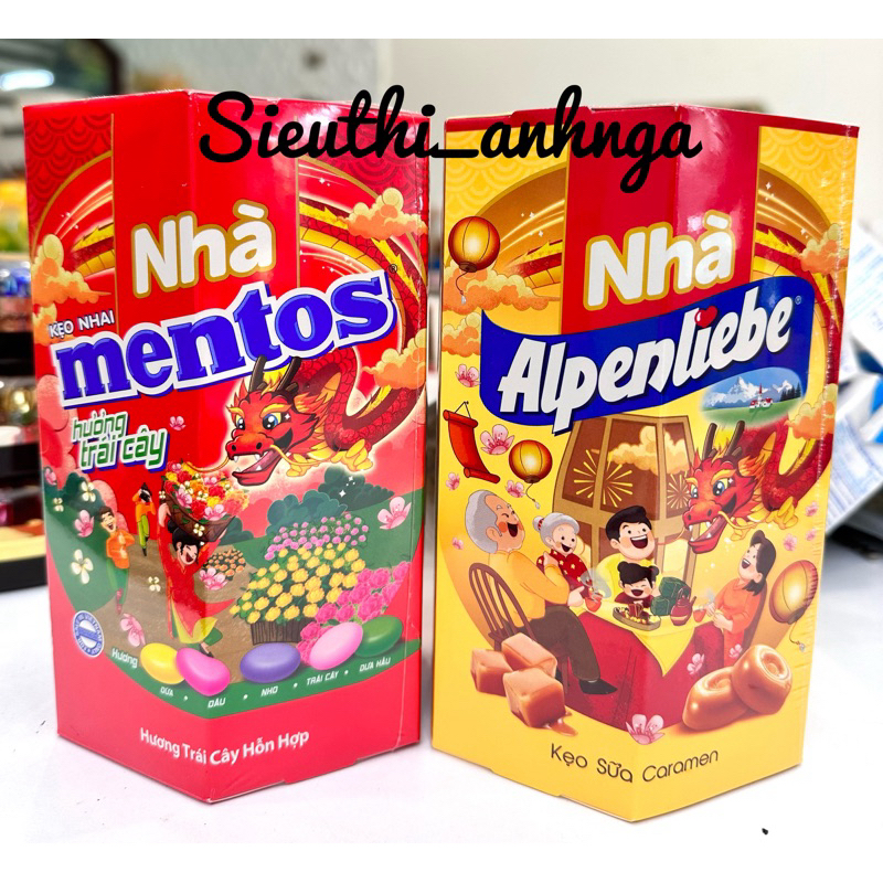 Alpenliebe Kẹo Sữa Caramel Hộp Quà Tết 105g