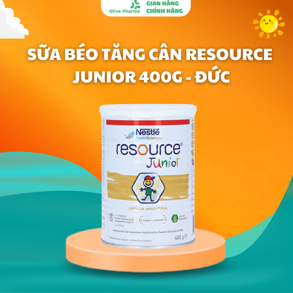 SỮA BÉO TĂNG CÂN RESOURCE JUNIOR 400g - ĐỨC