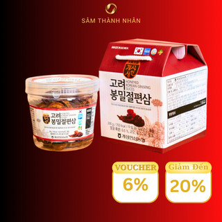 Hồng sâm thái lát tẩm mật ong nonghyup hộp 200g