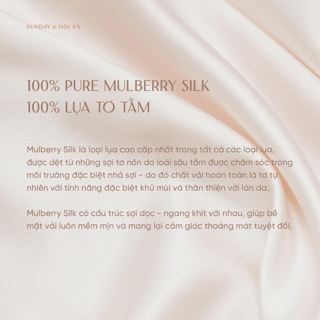 Khẩu Trang Lụa Mulberry 100% Cao Cấp Chống Lão Hoá Và Dưỡng Da | Mulberry Silk Face Mask - SUNDAY