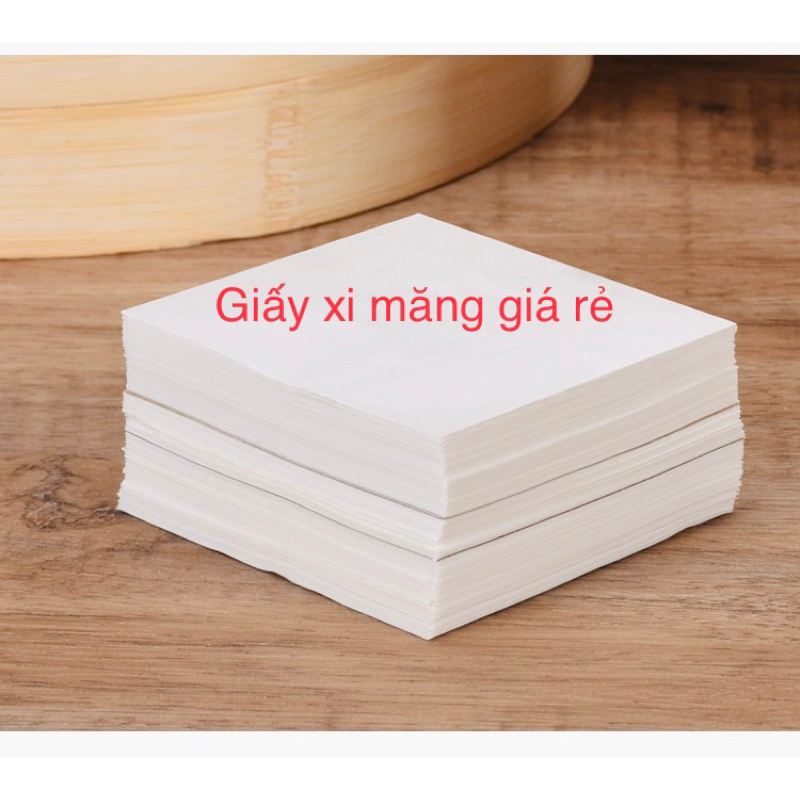 Bán sỉ 100 tờ giấy nến size 10 x 10 cm lót bánh bao, dim sum