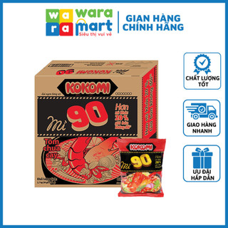  Combo 5 Gói Mì Kokomi 90G Tôm Chua Cay Gói 90G Vị Mì Tôm Chua Cay Sợi Mì Sợi Tròn Nhỏ 