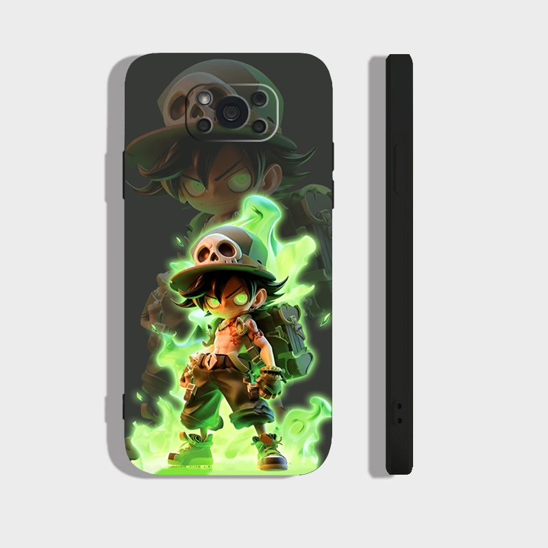 Ốp lưng Xiaomi Poco X3 NFC, X3 Pro cạnh viền vuông, có bảo vệ camera in hình ONE PIECE, GOKU