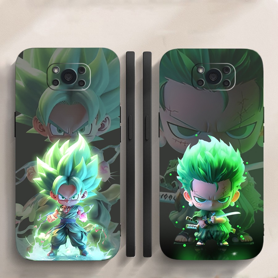 Ốp lưng Xiaomi Poco X3 NFC, X3 Pro cạnh viền vuông, có bảo vệ camera in hình ONE PIECE, GOKU