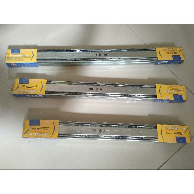 Thanh ray tủ, ray kéo tủ bi 3tầng