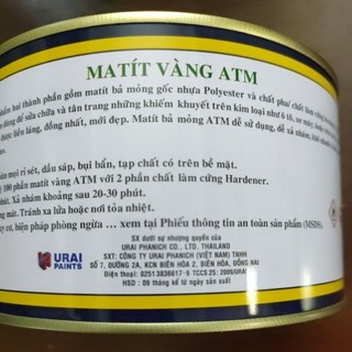 Bột trét MATÍT VÀNG ATM _2 thành phần. ( bộ 1kg)