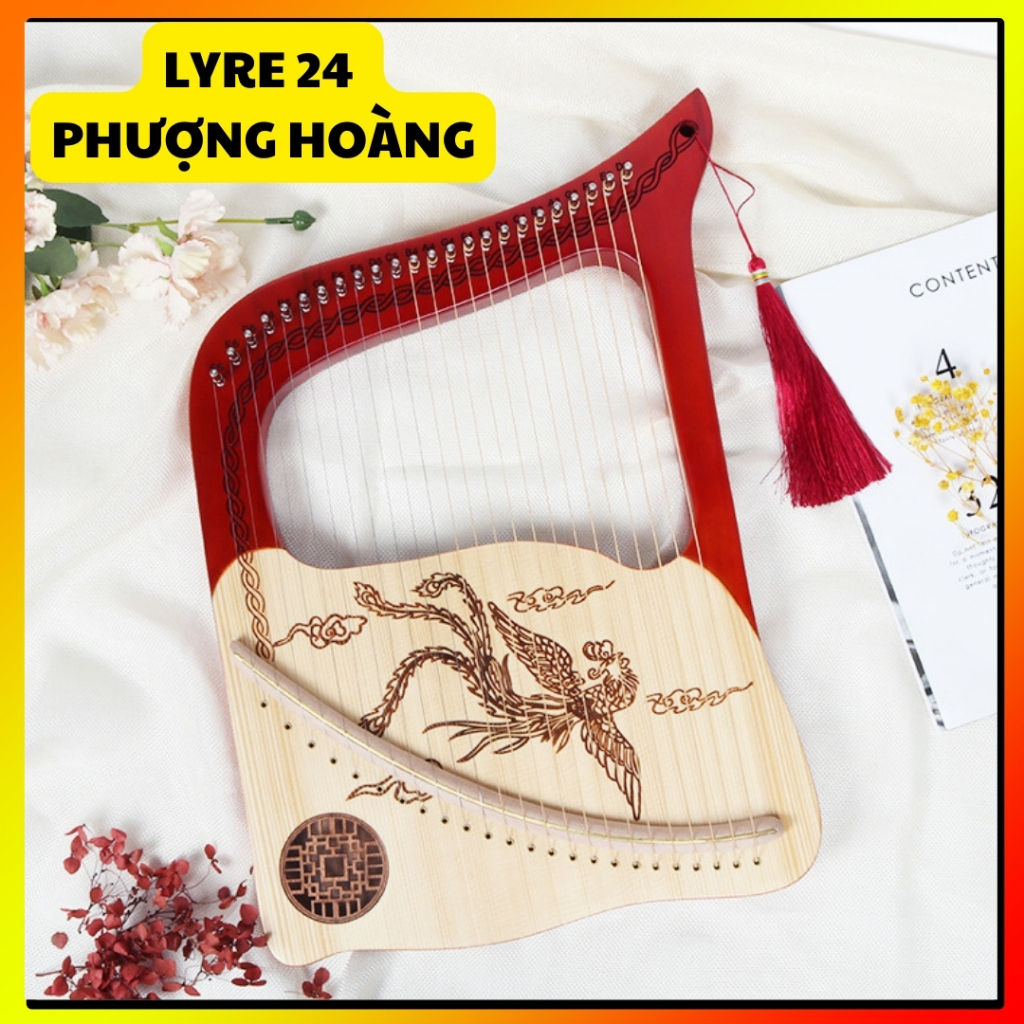 ĐÀN LYRE  CHẤT LƯỢNG CAO 16 DÂY, 19 DÂY, 21 DÂY, 24 DÂY, 27 DÂY CHÍNH HÃNG FULL PHỤ KIỆN GIÁ TỐT NHẤT