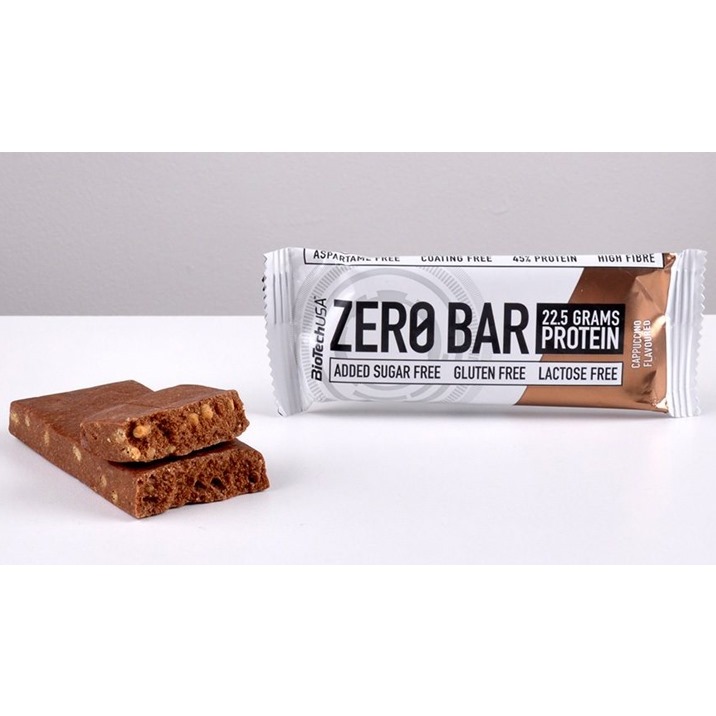 Thanh bánh protein bar năng lượng hộp 20 cái  ZERO BAR hàm lương protein cao từ thương hiệu BIOTECHUSA